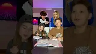МИЛАНА И ТИМУР ДЕЛАЮ УРОКИ😂😂 