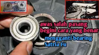 How to replace the rear wheel bearing on a Satria Fu