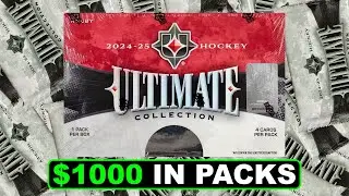 Opening $1000 Worth of Packs of 2024-25 Upper Deck Ultimate Collection Hockey Hobby