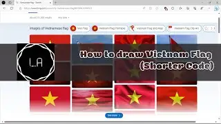 How to draw Vietnam Flag (Shorter Code)