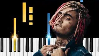 Lil Pump - Gucci Gang - Piano Tutorial - How to play 