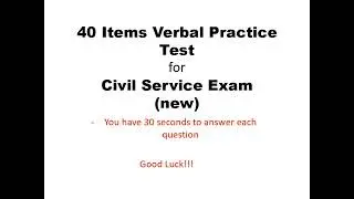 English Grammar and Correct Usage 40 Items Practice Test | Civil Service Exam Reviewer