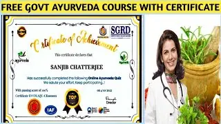Free Online Ayurveda Traning With Certificate | Free Medical Course with Certificate 2022 |Ayurvedic