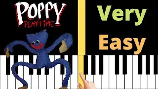 I'm not a monster - Poppy Playtime Animation (VERY EASY Piano Tutorial)