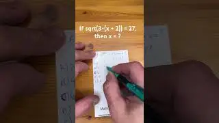 If sqrt(3^(x + 2)) = 27, then x = ?
