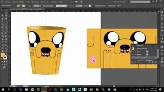 COPA Y VASO 3D EN ADOBE ILLUSTRATOR