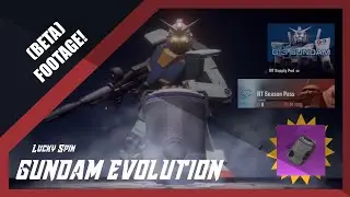 GUNDAM EVOLUTION | BETA | GOT SO LUCKY ON MY FIRST FREE LUCKY SPIN PULL!