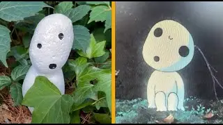 How to make Princess Mononoke Kodama tree spirits out of rocks