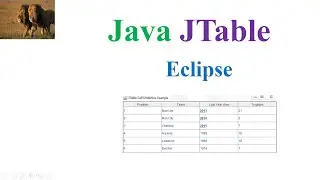 Java JTable Eclipse