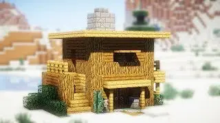 СТАРТОВЫЙ ДОМ В MINECRAFT для тайги!