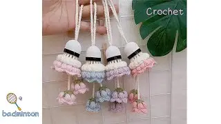 Crochet   badminton--ily of the valley Hanging Ornament