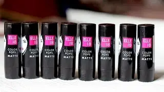 Elle 18 Color Pop Matte Lip Colors Review Swatches