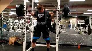 KENNY SQUAT 375 FOR 3 REPS