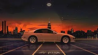 Nissan 300ZX 1990 - Synthwave Artwork