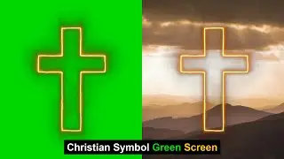 Green Screen Christian Symbol | Christian Symbol Green Screen | Green BackGround Screen
