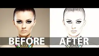Photoshop Tutorial: Portrait Photo To Color Sketch With Photoshop