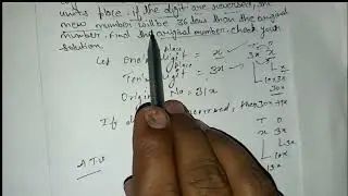 The digit in tens place of a two digit number is three times that in the units कैलाश क्लासेस