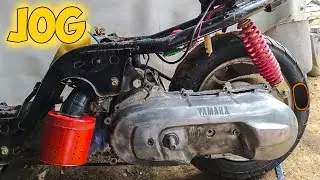 Как заклеить камеру на скутере Yamaha jog Artistic