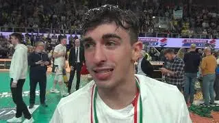 17-05-2023: Gabriele Laurenzano dopo la vittoria dello Scudetto con l'Itas Trentino