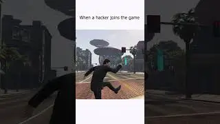 GTA V : When a hacker joins the game 😂 #shorts #youtubeshorts #rockstargames #youtube #gtaonline #