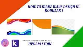 How To make Wave Design In kodular With Extension ?    