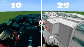 25 REDSTONE GOLEM VS 10 WARDEN. MINECRAFT BATTLE