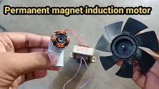 Making Permanent magnet induction motor 😱😱