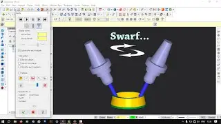 MasterCam X5 || 5-Axis Mill Example || Swarf mill