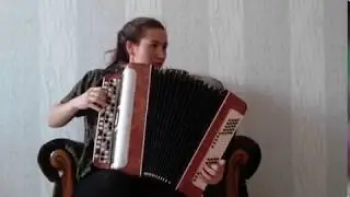 Катюша игра на баяне/Катюша на баяне!