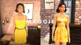 The Sims 4 | PARALIVES Maggie and her loft | Cinematic Tour & Outfits