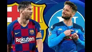 اهداف مبارات برشلونة و نابولي اياب دوري 16