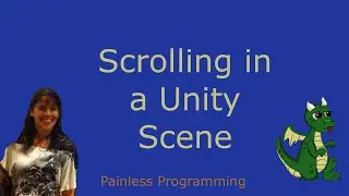 Using Scrolling in a Unity Scene