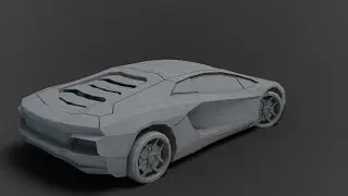 Modeling low poly Lamborghini 3DS Max beginner tutorial part - 1