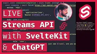 Streams API with SvelteKit: Consuming Streaming Responses 🏞️ 🔴 LIVE Coding & Chill