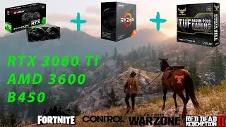 Rtx nvidia 3060ti + Ryzen 5 3600 + b450 + ram 3200Mhz cl 16. Unboxing + Benchmark