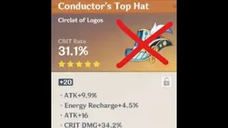 Destroying a 34.2% CRIT DMG CRIT RATE CIRCLET so you don't have to
