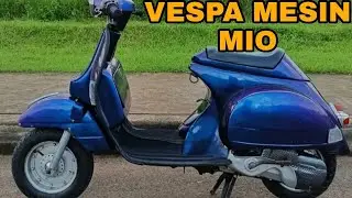 Vespa Jadul Pakai Mesin Yamaha Mio