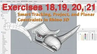 Smart Tracking, Project, & Planar Constraints in Rhino 3D