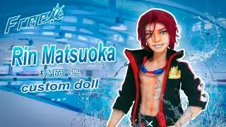 Custom Rin Matsuoka Doll Repaint 🦈🌊 [Free! OOAK]