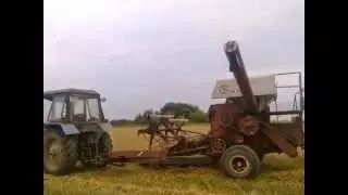 Уборка урожая 2014 году мтз-82 и Енисей-1200