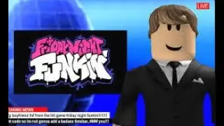 FNF vs Roblox Breaking news (bf vs news reporter)