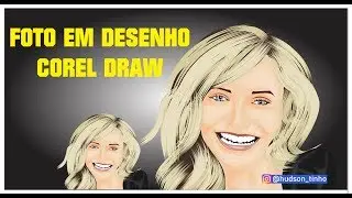 Transformar Foto em Desenho  Caricatura Logomarca Corel Draw