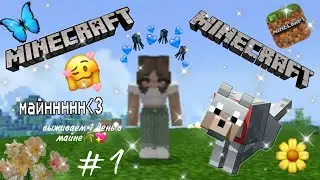 |выживаем в minecraft🌾выжили 1 день☕#1💖|