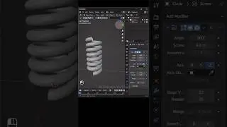 Spring in blender . Screw modifier | blender basics