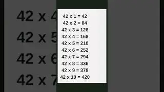 42 Ka Table 