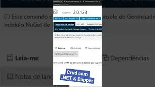 Aprenda a criar um CRUD completo com .NET & Dapper.
