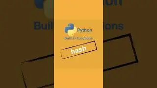 hash Python Yerleşik (Gömülü Built-in) Fonksiyonlar #coding #python #programming
