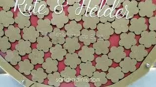 Quadro de Honra com Rosas para casamento