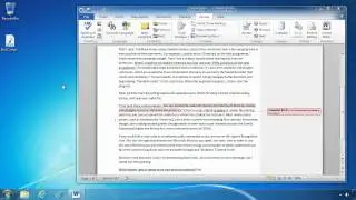 Grading Papers with Word 2010 and Windows 7 (cc)