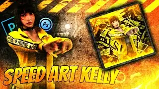 Speed Art Kelly free firee PS CC 2019